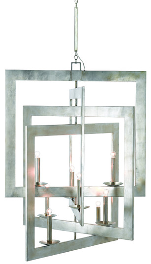 Middleton Collection Eight Light Chandelier in Contemporary Silver Leaf (142|9000-0352)