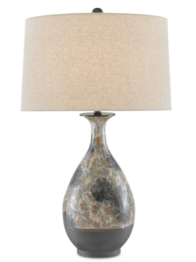 Frangipani One Light Table Lamp in Cream/Blue/Brown (142|6000-0658)