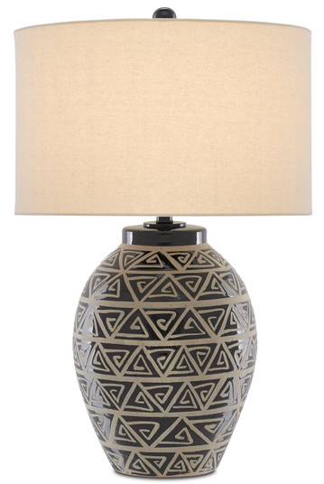 Himba One Light Table Lamp in Glossy Black/Sand (142|6000-0590)