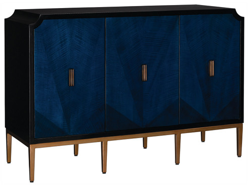 Kallista Collection Cabinet in Dark Sapphire/Caviar Black/Antique Brass (142|3000-0082)