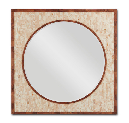 Serra Collection Mirror in Beige/Natural/Mirror (142|1000-0103)
