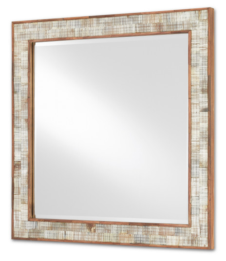 Hyson Mirror in Chiseled Horn/Natural/Mirror (142|1000-0069)
