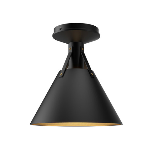 Archer One Light Flush Mount in Matte Black (452|FM584811MB)