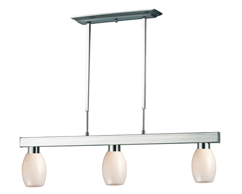 Cobalt Three Light Billiard in Brushed Nickel (224|152BN-131WHITE)