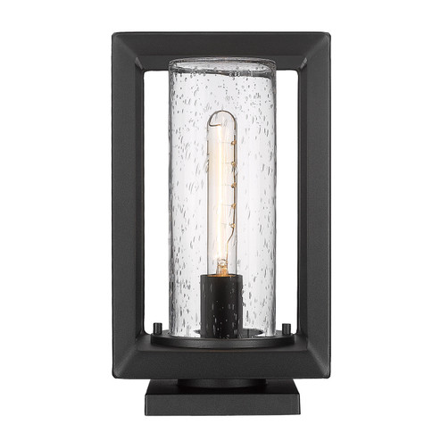 Smyth One Light Outdoor Pier Mount in Natural Black (62|2073-OPR NB-SD)