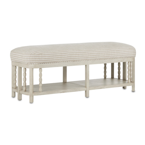 Norene Collection Bench in Fog Gray (142|7000-0672)