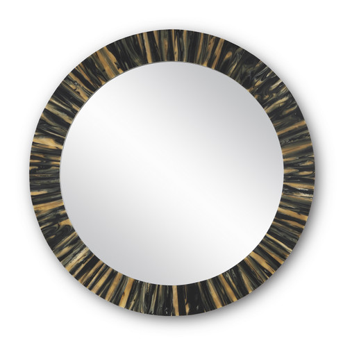 Kuna Mirror in Black/Tan/Mirror (142|1000-0123)