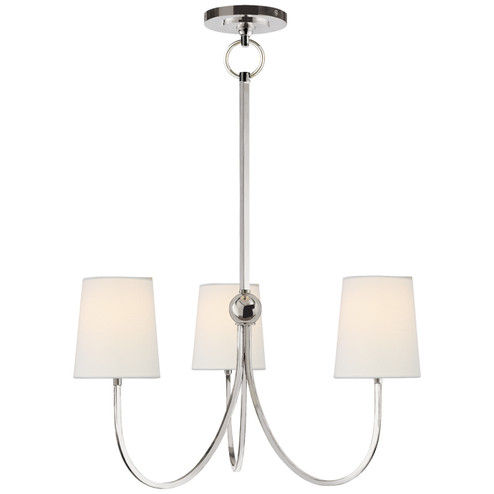 Reed Three Light Chandelier in Polished Nickel (268|TOB 5009PN-L)
