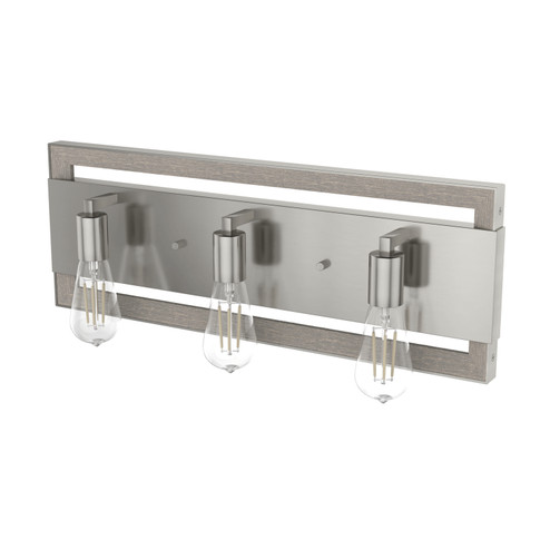 Woodburn Three Light Vanity in Brushed Nickel (47|19863)