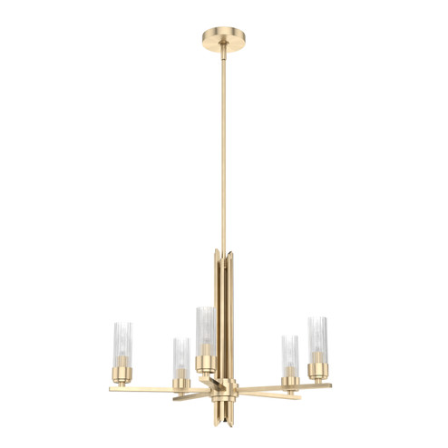 Gatz Five Light Chandelier in Alturas Gold (47|19783)