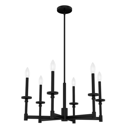 Briargrove Six Light Chandelier in Matte Black (47|19700)