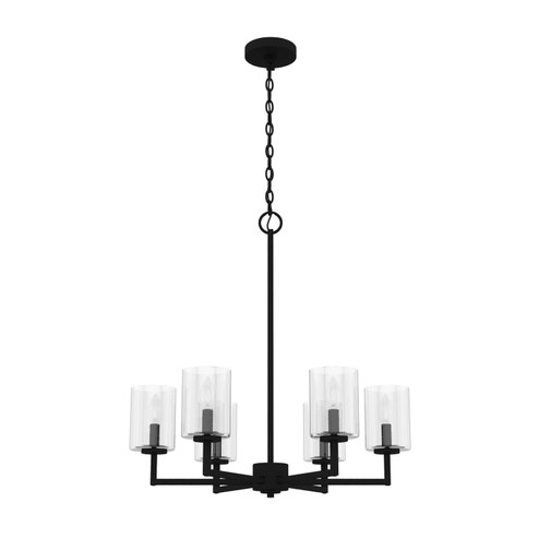 Kerrison Six Light Chandelier in Natural Black Iron (47|19534)