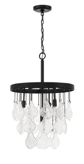 Vesi Four Light Pendant in Flat Black (46|P980FB4)