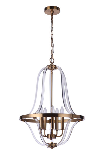 Graclyn Five Light Foyer Pendant in Satin Brass (46|57735-SB)