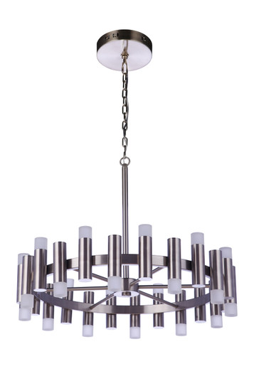 Simple Lux LED Chandelier in Brushed Polished Nickel (46|57524-BNK-LED)