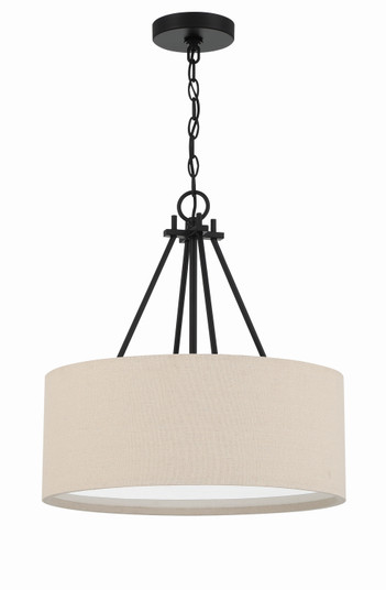 Duke Three Light Pendant in Flat Black (46|56593-FB)