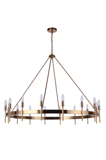 Larrson 16 Light Chandelier in Satin Brass (46|54316-SB)