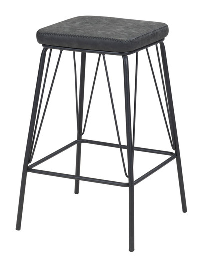 Samuel Bar Chair (Set of 2) in Vintage Black, Black (339|109511)