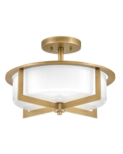 Baxley LED Semi-Flush Mount in Heritage Brass (13|42033HB)