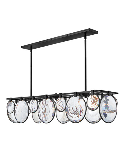 Nala LED Linear Chandelier in Black (138|FR31266BLK)