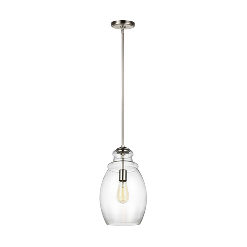 Marino One Light Pendant in Satin Nickel (1|P1484SN)