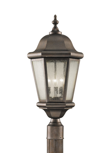 Martinsville Three Light Outdoor Post Lantern in Corinthian Bronze (1|OL5907CB)