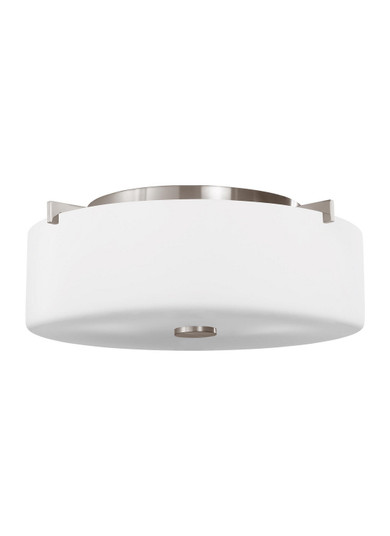 Sunset Drive Two Light Flush Mount in Brushed Steel (1|FM313BS)