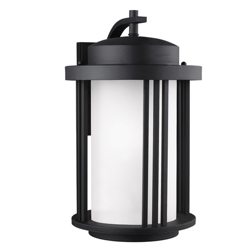 Crowell One Light Outdoor Wall Lantern in Black (1|8847901DEN3-12)