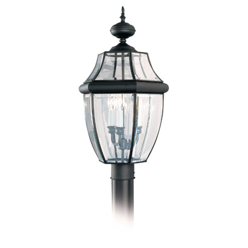 Lancaster Three Light Outdoor Post Lantern in Black (1|8239-12)