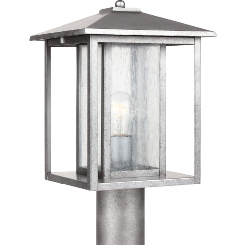 Hunnington One Light Outdoor Post Lantern in Weathered Pewter (1|82027-57)