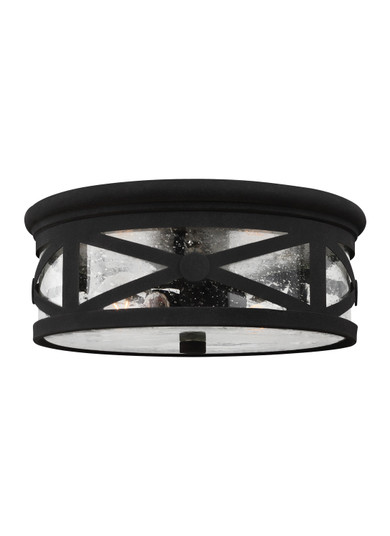 Outdoor Ceiling Two Light Outdoor Flush Mount in Black (1|7821402-12)