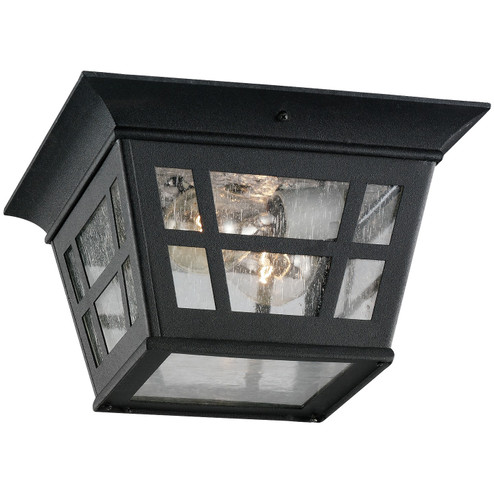 Herrington Two Light Outdoor Flush Mount in Black (1|78131-12)
