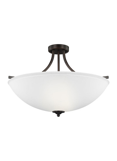 Geary Four Light Semi-Flush Convertible Pendant in Bronze (1|7716504EN3-710)