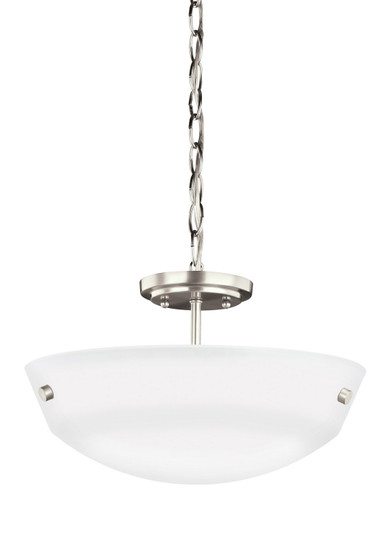 Kerrville Two Light Semi-Flush Convertible Pendant in Brushed Nickel (1|7715202EN3-962)