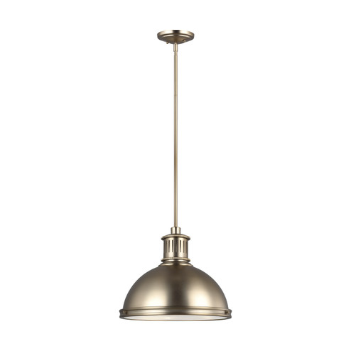 Pratt Street Metal Three Light Pendant in Satin Brass (1|65087EN3-848)