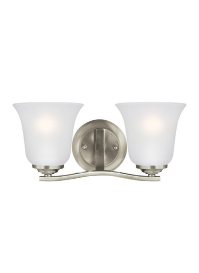 Emmons Two Light Wall / Bath in Brushed Nickel (1|4439002EN3-962)