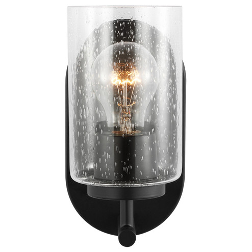 Oslo One Light Wall / Bath Sconce in Midnight Black (1|41170-112)