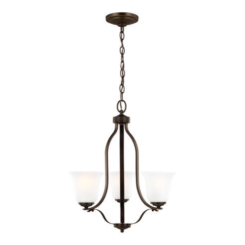 Emmons Three Light Chandelier in Bronze (1|3139003EN3-710)