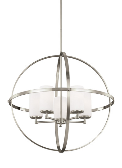 Alturas Five Light Chandelier in Brushed Nickel (1|3124605EN3-962)