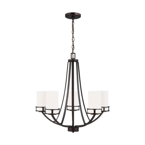 Robie Five Light Chandelier in Bronze (1|3121605-710)