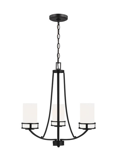 Robie Three Light Chandelier in Midnight Black (1|3121603EN3-112)