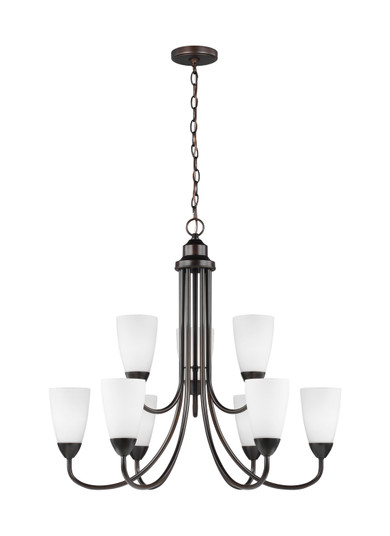 Seville Nine Light Chandelier in Bronze (1|3120209EN3-710)