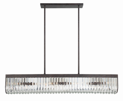 Alister Six Light Chandelier in Charcoal Bronze (60|ALI-B2007-CZ)