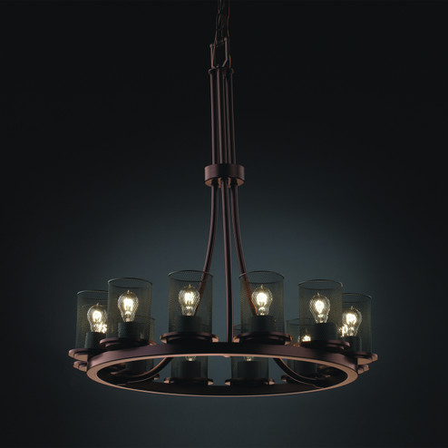 Wire Mesh 12 Light Chandelier in Dark Bronze (102|MSH-8763-10-DBRZ)