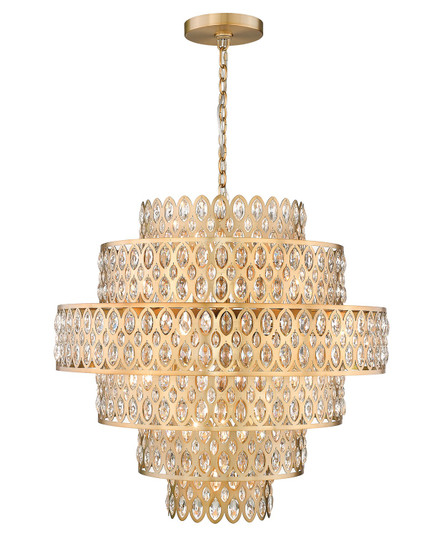 Dealey 17 Light Chandelier in Heirloom Brass (224|822P32-HB)