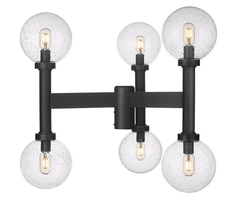 Laurent Six Light Outdoor Post Mount in Black (224|599MP6-BK)