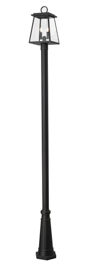 Broughton Two Light Outdoor Post Mounted Fixture in Black (224|521PHMR-519P-BK)