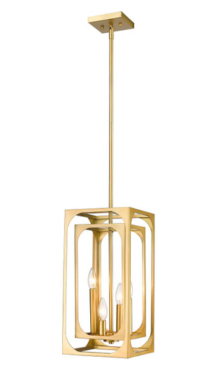 Easton Four Light Chandelier in Rubbed Brass (224|3038-4RB)