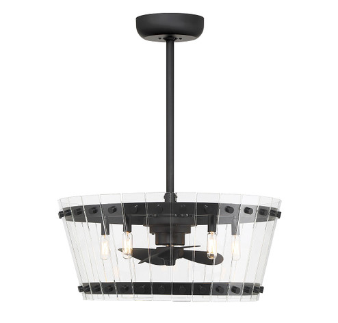 Ventari LED Fan D'Lier in Matte Black (51|24-FD-8853-89)