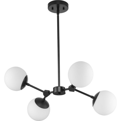 Haas Four Light Chandelier in Matte Black (54|P400307-31M)